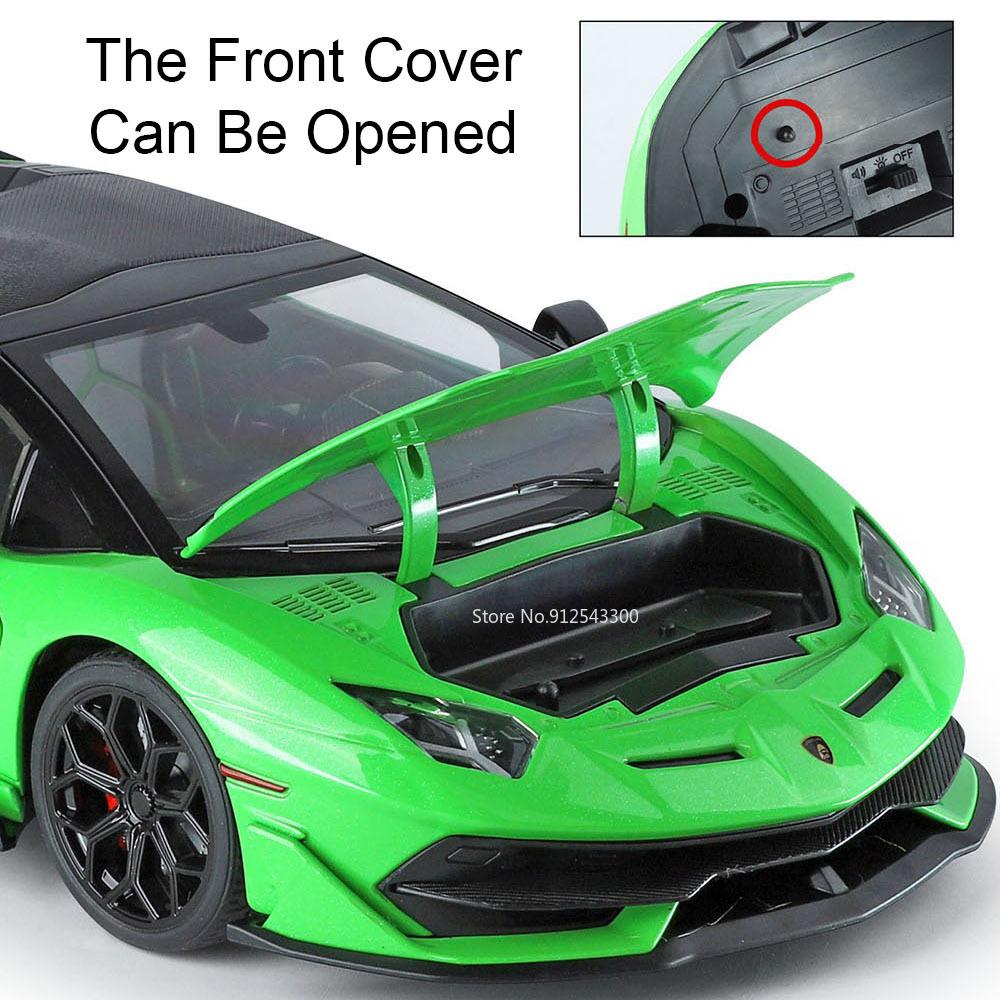 1:18 Scale Aventador SVJ63 Honda Accord Car Model Toy Metal Die-cast Doors Opened Shock Absorption Models Hobby Ornaments Gifts