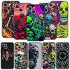Чехол для телефона Скелет Череп Для iPhone 17 16 15 Pro Max 11 12 13 14 7 8 Plus SE 2020 X XR XS Мягкий Черный