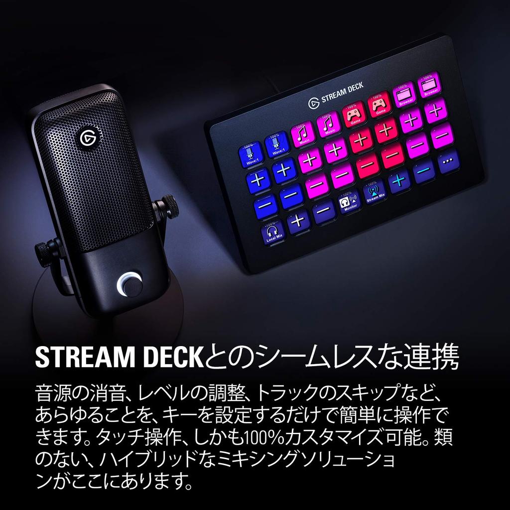 Кардиоидный USB-конденсаторный микрофон Elgato, идеально подходящий для дома и стационарных устройств Бесплатный микшер Звуковые эффекты Совместимость с декой Stream Deck без подключения Wave1 — первоклассный микрофон,