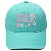 Bow dance shoes letter embroidery baseball cap washed retro dad hat men's and women's casual versatile sun hat