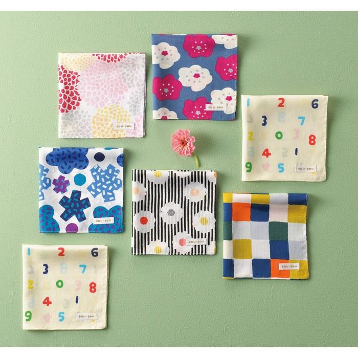 Marushin Lunch Cloth SOU SOU Approx. 50x50cm Kikuzukushi Made in Japan 6165008000