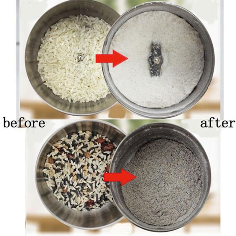 Electric Stainless Steel Coffee Bean Grinder Home Grinding Milling Machine 220V Coffee Beans Grind Kitchen Accessories