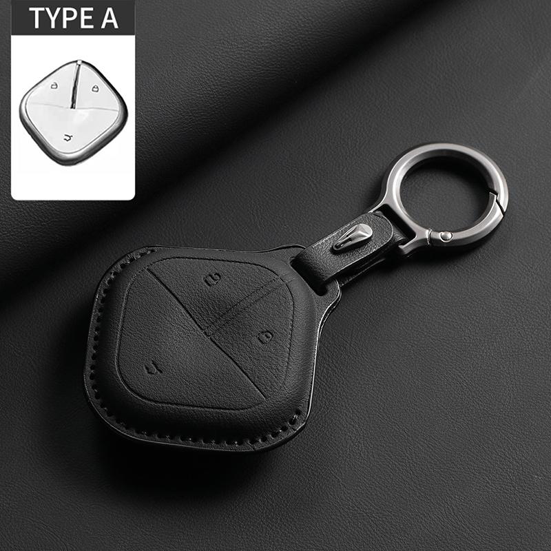 Car Key Case Cover Shell for SGMW Wuling BINGO Airev 2023 Baojun Kiwi EV Keychain Remote Cover Shell Fob Accessories