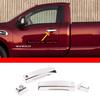 4pcs For 16- Nissan Titan Door Handle Covers Gloss Black w/2 Smartkey hole