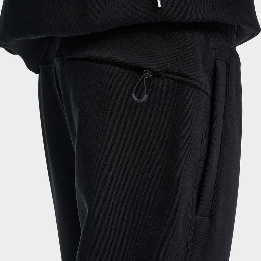 New FILA Knitted Sweatpants Men's Jet Black F11M439606FBK