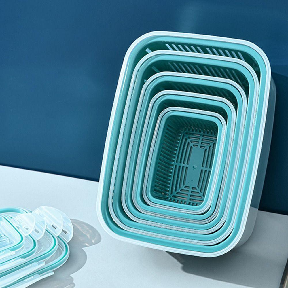 Двухслойный контейнер для хранения фруктов Пластиковый контейнер для хранения продуктов Кухня