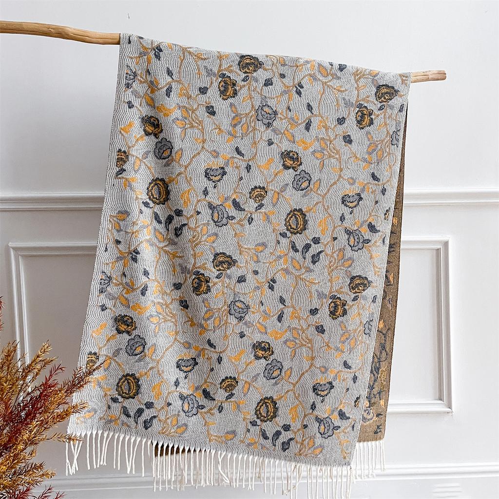 Autumn and Winter Travel Warm Cashmere Shawl Scarf Fashion Women Luxury Print Pashmina Blanket Wraps Female Poncho Bufanda