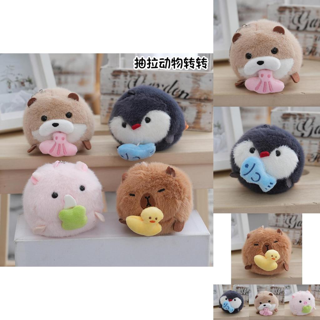 Восхитительный плюшевый брелок-пингвин Мягкая и пушистая кукла Очаровательный сезонный аксессуар