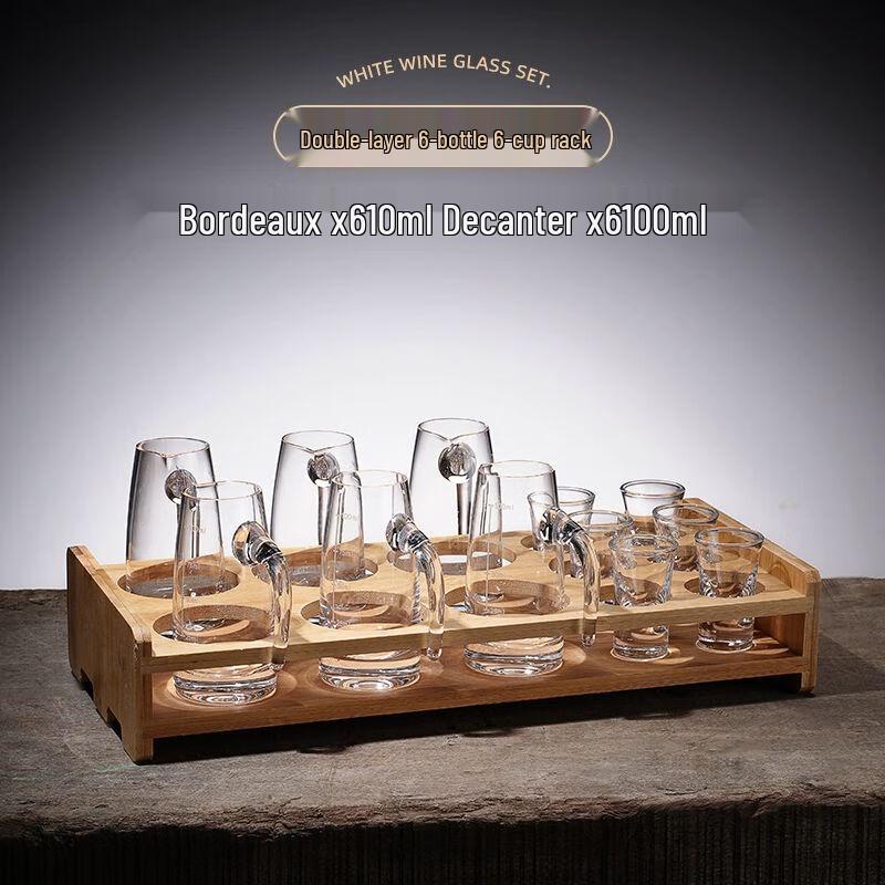 Chinese Crystal Glass Baijiu Drinkware Set
