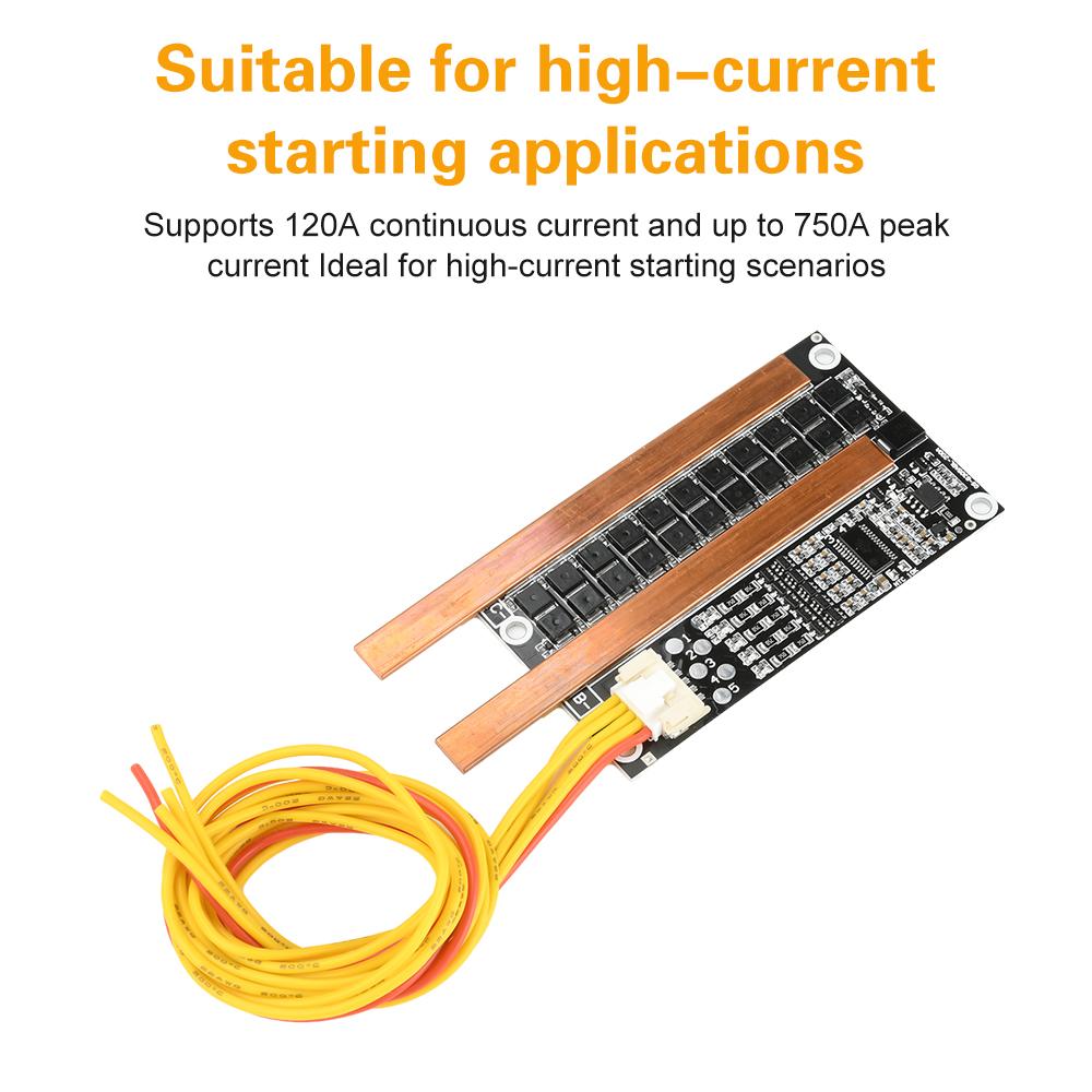 3S 4S 120A Lithium Battery Charger/Discharger Protection Board Battery Management System Same Port Active Equalizer Module