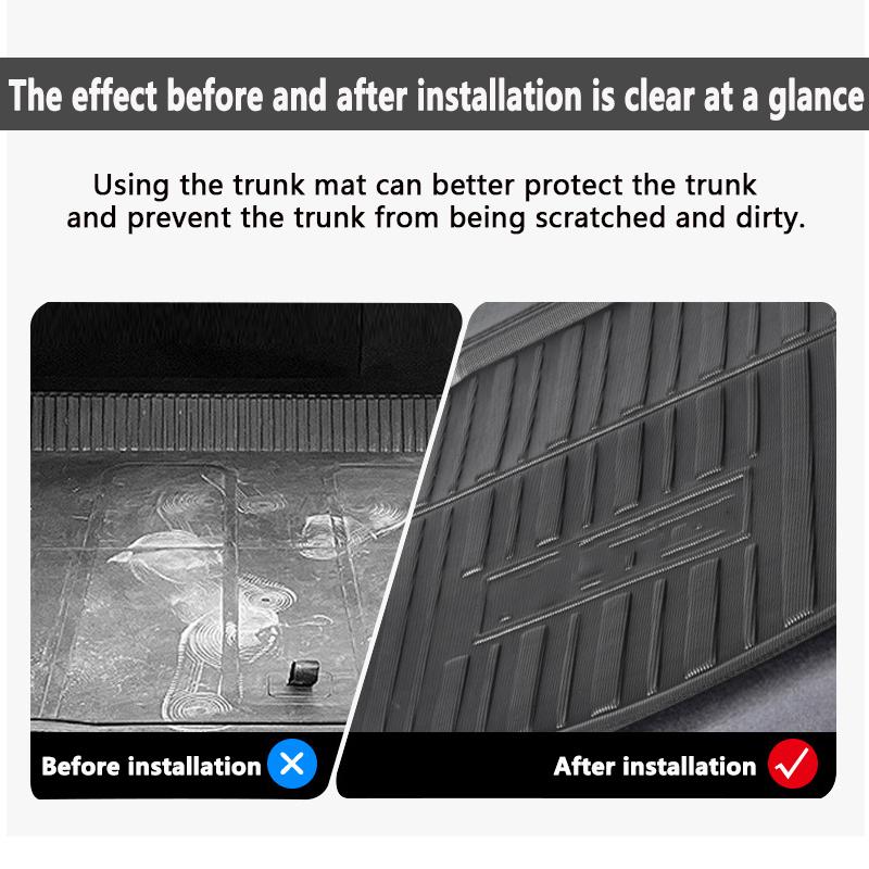 Коврики на заднюю часть багажника автомобиля для Chery Tiggo 5x2022, аксессуары 2018 ~ 2023, водонепроницаемые коврики для багажника, коврик для хранения 3D EVA