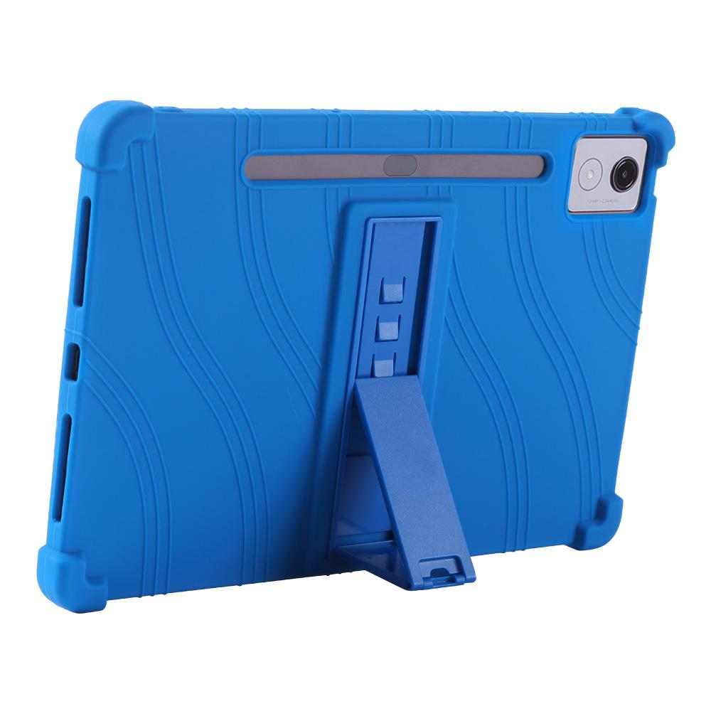 Для Lenovo Xiaoxin Pad Pro 12.7 дюйма/Pad Pro 12.7 (2025) Силиконовый чехол с подставкой, прочный защитный чехол