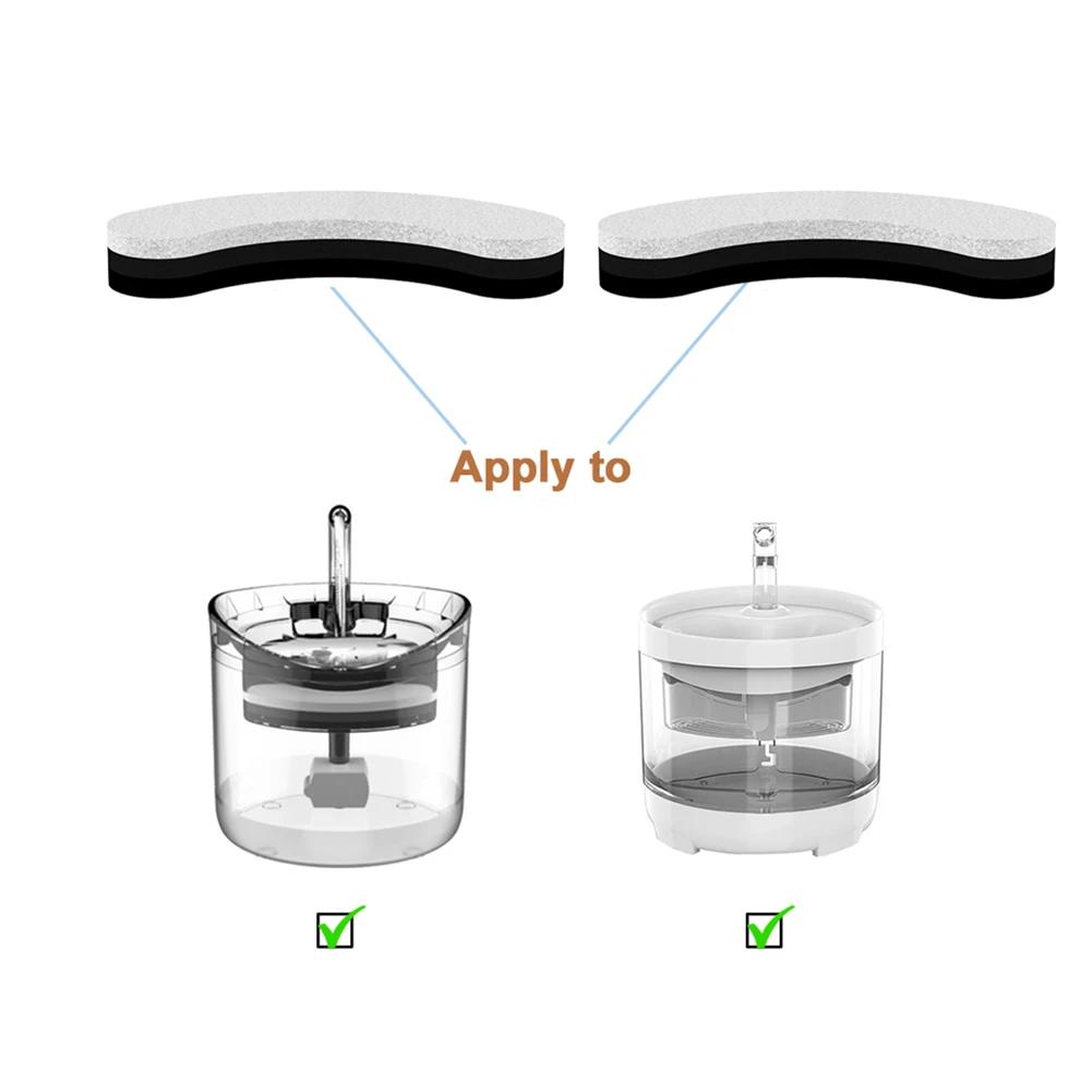 1-5 шт. Сменные фильтры для фонтанчика с водой для кошек WF050/WF060 Угольный фильтр для автоматической поилки для домашних животных Аксессуары