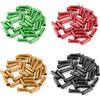 50Pcs Aluminum Alloy Bicycle Cable End Caps Bike Wire End Caps Brake Derailleur Shifter Cable Tips Crimps MTB Bike Accessories