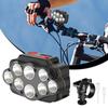 Super Bright Cycle Front Light Rechargeable LED Cycle Headlight Front Light 360 Rotatable Cycle Supplies Cycle Light With 8