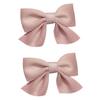 2Pcs Cute Little Girl Solid Color Bowknot Barrettes Baby Hairpins Kids Hair Clips Bow Headgear