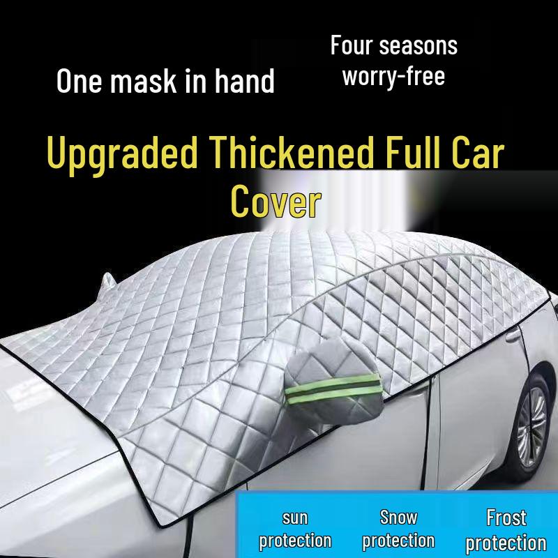 Winter Shield Half Car Cover: Snow, Frost & Sun Protection for Front Windshield