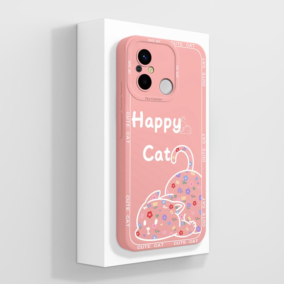 Чехол для Redmi 12C 11A POCO C55 Креативная задняя крышка Полная защита Мягкий жидкий силиконовый протектор для Redmi 12 C 11 A POCO C 55