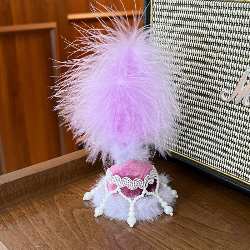 Ethnic Style Beaded Embroidered Sheep Plush Bag Charm Soft Fluffy Key Pendant for Women Purse Backpack Xmas Gift
