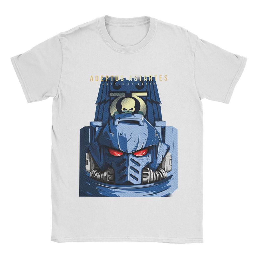 Мужская и женская футболка с графическим принтом Adeptus Astartes, футболки из 100% хлопка, одежда