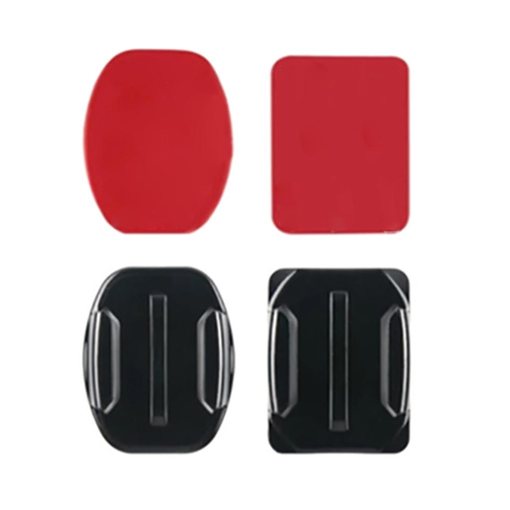 Комплект для крепления на клейкой основе, липкая накладка для экшн-камер 12, 11, 10, 9, 8, 7, 6, 5, 4, 3, плоское изогнутое крепление T