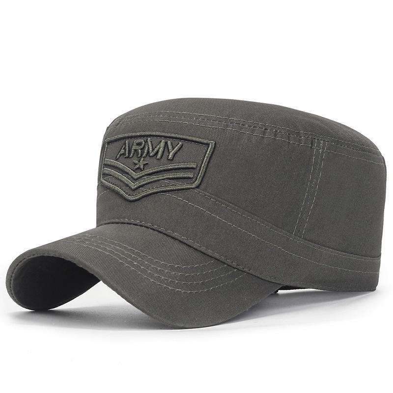 Мужская камуфляжная плоская кепка в корейском стиле - модная повседневная кепка-утконос на весну/осень