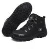 New Trend Men's High-Top Non-Slip Hiking Shoes Hiking Outdoor Wear-Resistant Platform Travel Shoes