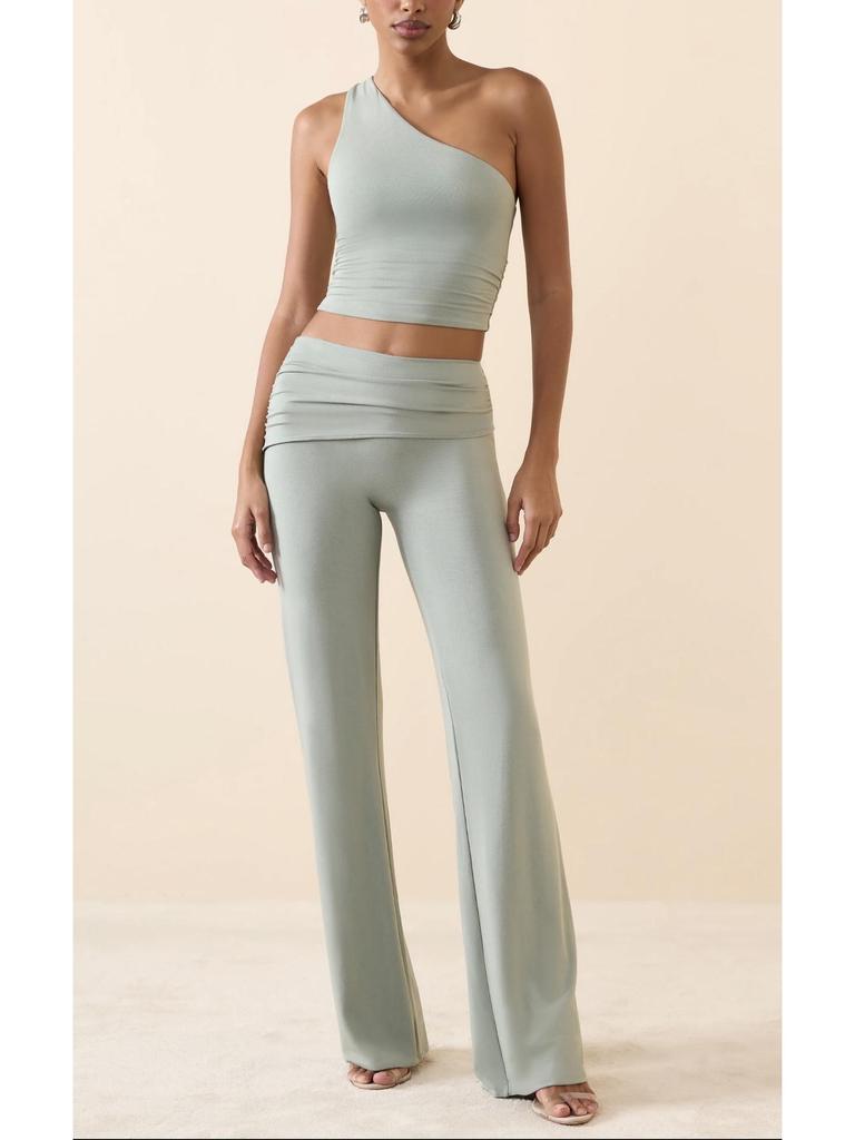 Женские брюки для йоги клеш с высокой талией Regina: Слимминг, Дышащий, Телесный, Европейский и Американский Фитнес Стиль