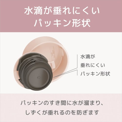 [Integrated drain and gasket, dishwasher safe] Thermos Water Bottle, Vacuum Insulated Mobile Mug, 600ml, Smoke Black, Easy to wash every corner, All p