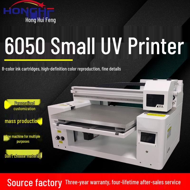 UV Printer A3 Flatbed for Crystal Labels, Nail Art, Gift Boxes, Metal Signs, and Plastic Shells