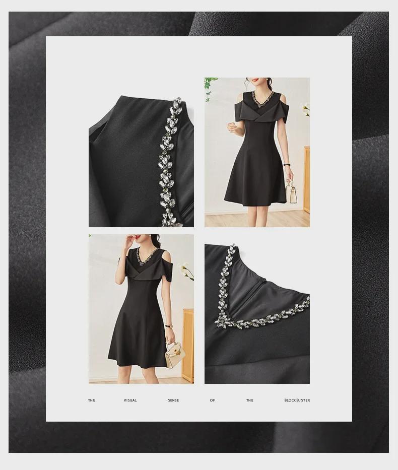 Элегантное облегающее платье Nanyou с V-образным вырезом и открытыми плечами для женщин