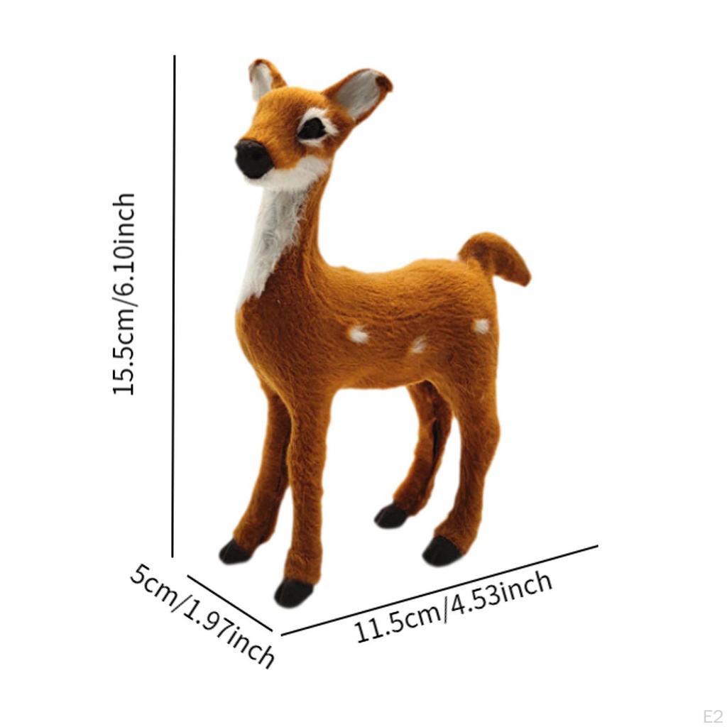 Статуя пятнистого оленя, женская творческая модель, скульптура для книжной полки на лужайке, патио