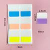 Color Index Label Stickers for Books Notebook Page Mark Label Solid Color Sticky Note Pad Stationery Journal Supplies