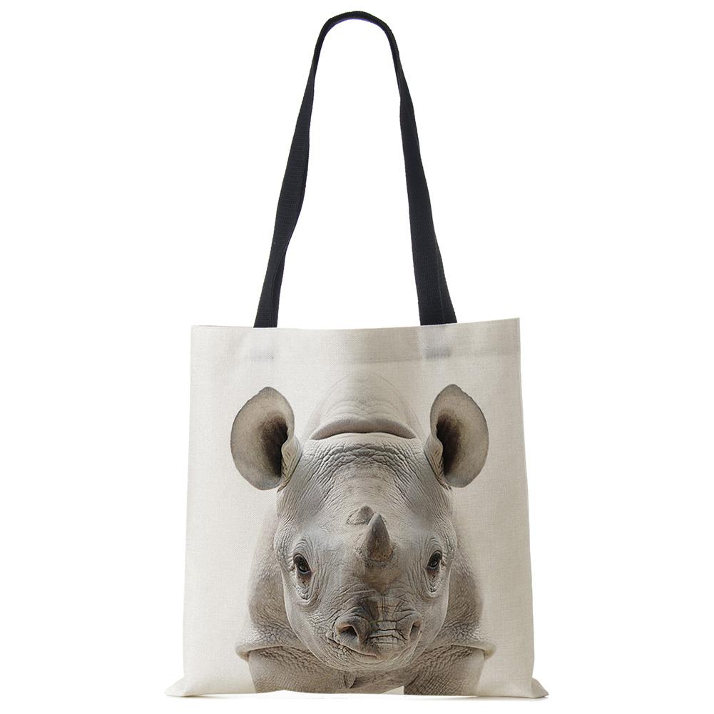 Милая Серия Животных Панда Коала Слон Принт Женская Сумка Повседневная Сумка-Тоут Сумка через Плечо Большая Вместимость KTY