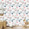 Panda wallpaper with rainbows in the background for the living room and bedroom 50x1000