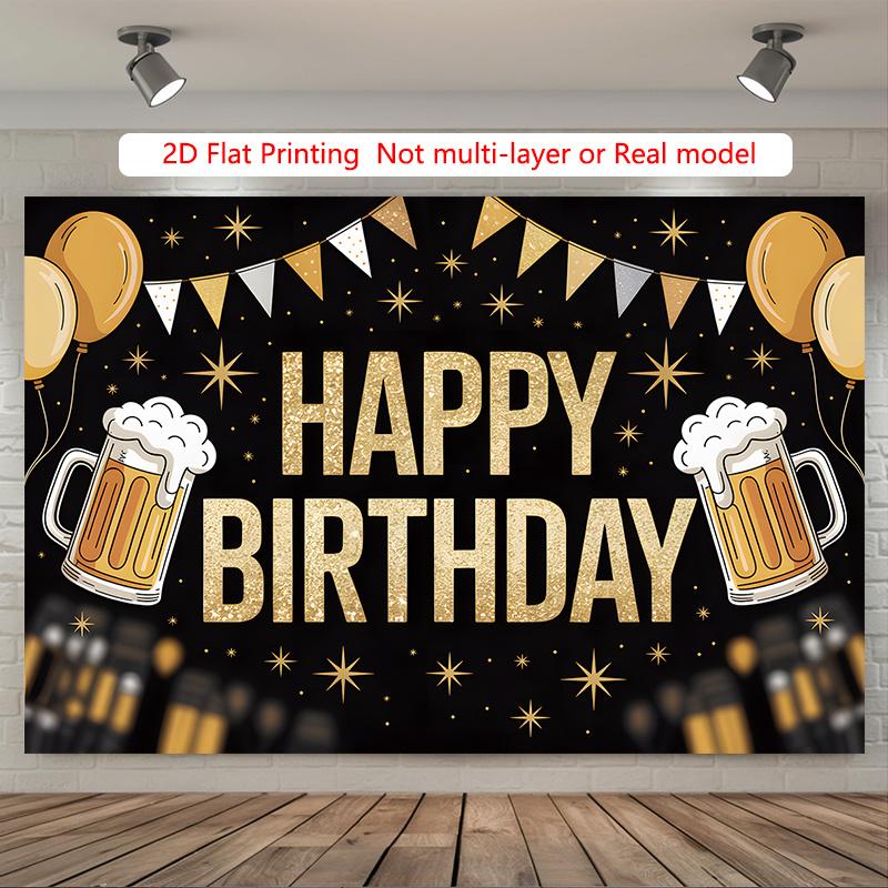 Party Backdrop Balloon Flat Beer Holidays Birthdays Prop Event Backdrop Decoration Front Door Decor
