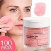 100 PADS Collagen Gel Toner Pads - Pore Cleaner ,Cleanse and Moisturize The Skin,  Portable Facial Cleansing Wipes, Pore Cleansing, Gentle Formula