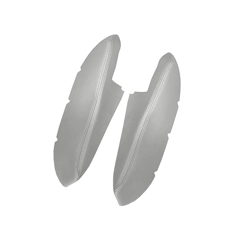2pcs Soft Leather Front Door Armrest Cover For Honda Ridgeline 2009 2010 2011 2012 2013 2014 Car Door Armrest Panel Cover Trim