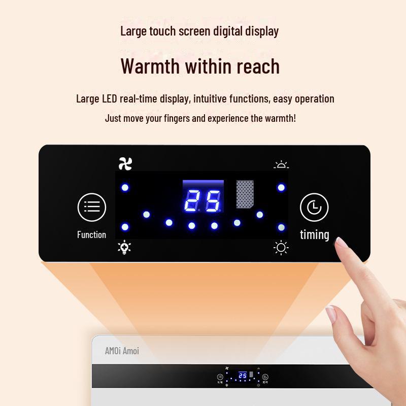 Настенный обогреватель Xiaxin мощностью 3000 Вт: Водонепроницаемый, энергосберегающий, быстрый нагрев для дома и ванной