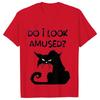 Футболка Black Cat I Was Told To Check My Cattitude для мужчин и женщин, топы, забавная футболка, футболки с коротким рукавом, летняя брендовая футболка