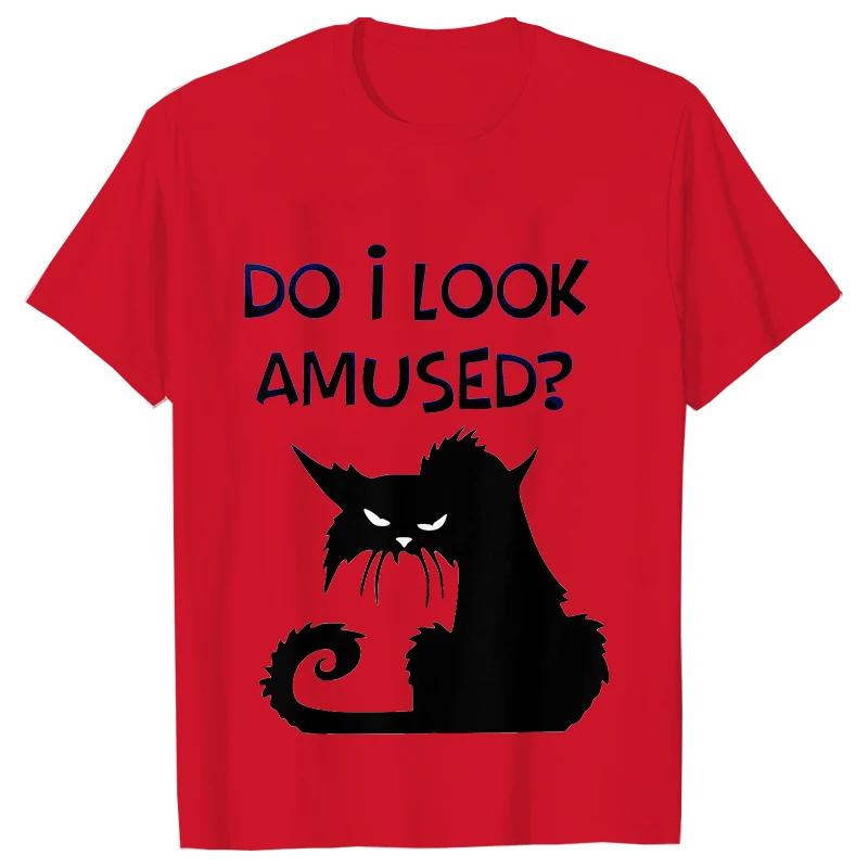 Футболка Black Cat I Was Told To Check My Cattitude для мужчин и женщин, топы, забавная футболка, футболки с коротким рукавом, летняя брендовая футболка