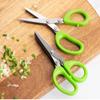 Stainless Steel Multifunctional Scallion Chilli Kitchen Scissors Multi-layer Coriander Vegetable Scissor Household Cooking Tools