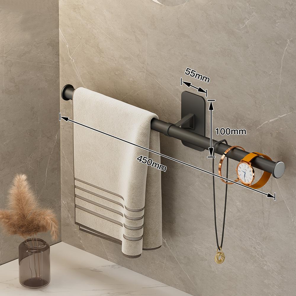 35/45/55 см вешалка для полотенец, вешалка для полотенец, держатель для банных полотенец, настенная подвесная штанга для полотенец, алюминиевая полка для ванной комнаты, кухонная полка для хранения
