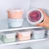 Mini Size Home Round Plastic Refrigerator Crisper Kitchen Food Storage Sealed Box Lunch Grains Tank Sorting Container