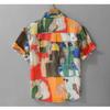 Summer Fashion Hawaiian Shirt Men Tops Soft and Comfortable Short Sleeve Printed Shirts Youth Streetwear Pleated Casual Shirt Male