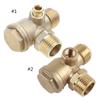 Air Compressor Check Valve 3 Port Male Thread Check Valve Pipe Connection Tool Pneumatic Accessory Corrosion Resistance