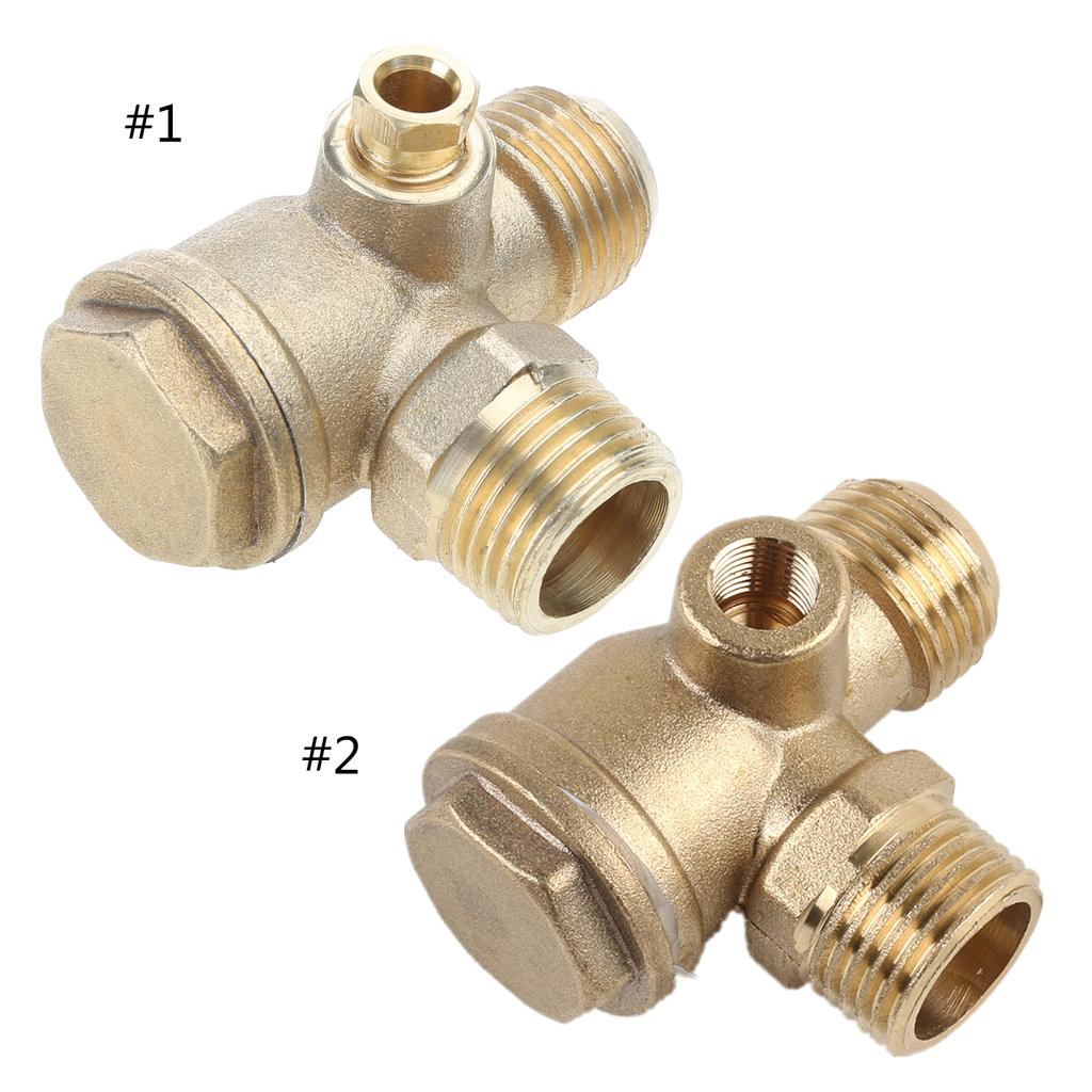 Air Compressor Check Valve 3 Port Male Thread Check Valve Pipe Connection Tool Pneumatic Accessory Corrosion Resistance