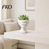 Creative Home Tabletop Decor 3D Printed Lip-Shaped Flower Pot, Artistic Sculptural Planter with Matte Finish, Modern Art Ornament Multifunctional