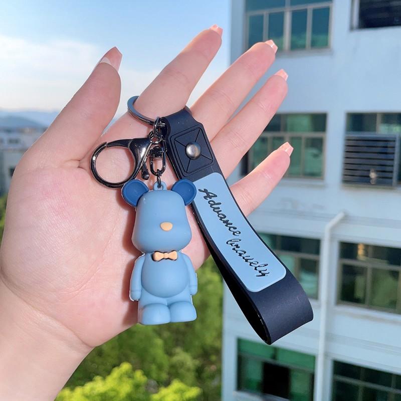 Кукла, силиконовый рюкзак, подвеска, милый подарок, жестокий медведь, автомобильный брелок, креативный галстук-бабочка для мальчиков и девочек, медведь с мультяшным рисунком