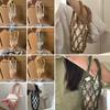 Handwoven Cup Sling Bag Hand Knitted Reusable Coffee Cup Holder Tea Cold Brew Carrier Decorative Water Cup Covers
